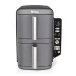FREIDORA DE AIRE NINJA DE 2 CESTAS XL 10QT COLOR GRIS SL401